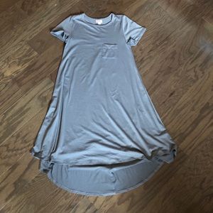 Cute super stretchy Carly dress. Light grey EUC Xs